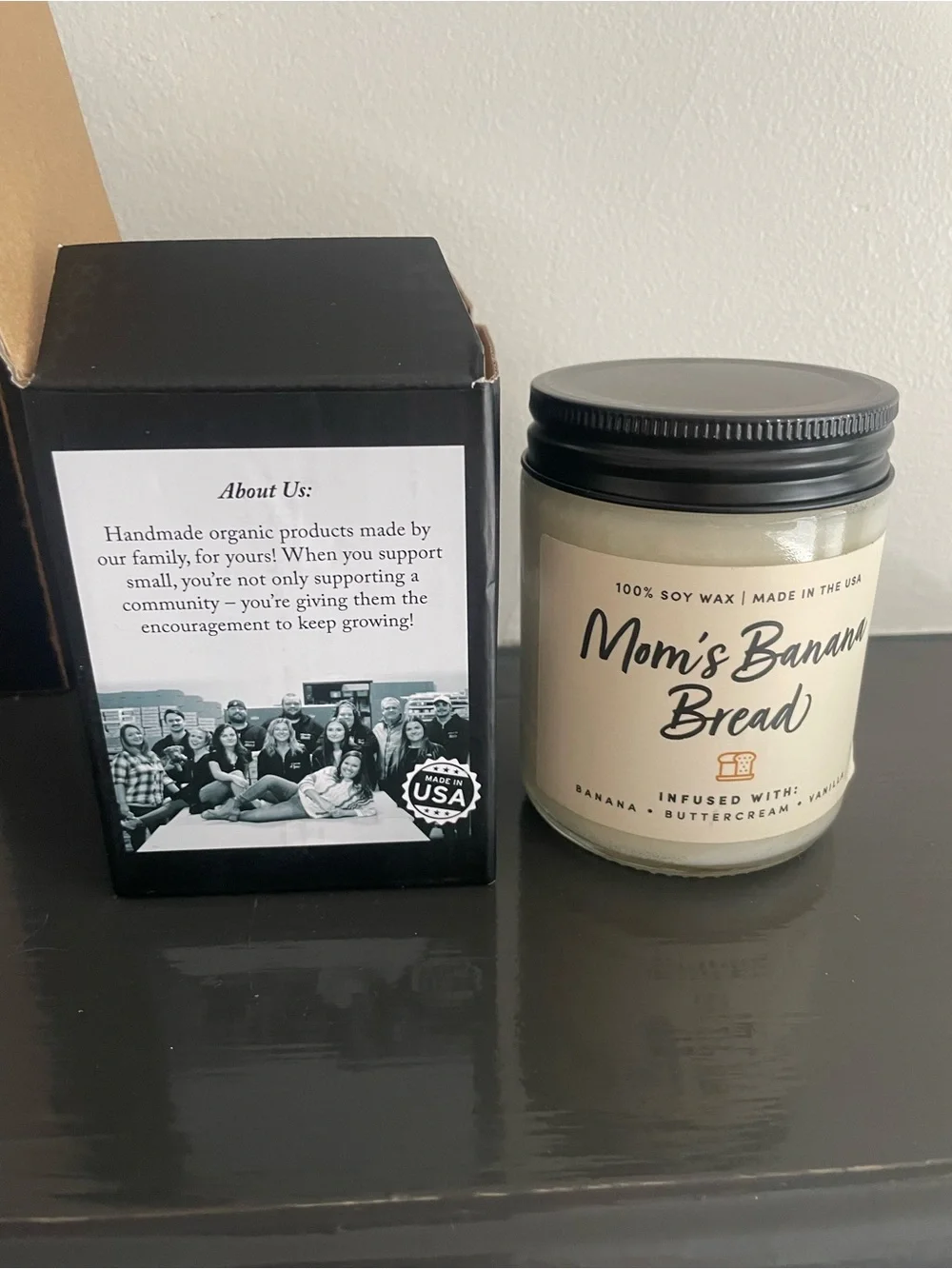 Mom’s Banana Bread Scented Soy Candle - Wax & Wit 9oz